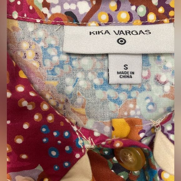 Kiki Vargas Patterned Babydoll Top - Picture 8 of 10